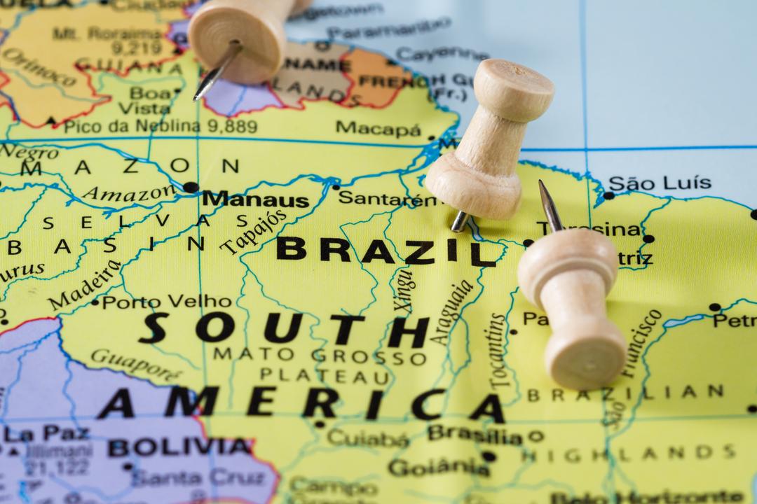 Aerial view of a Latin American city